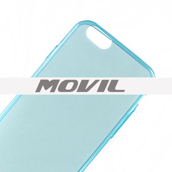 NP-2353 Ultra delgado transparente TPU funda para iPhone 6-14